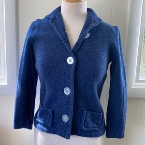 Vintage 50s 60s Striped Wool Jacket S